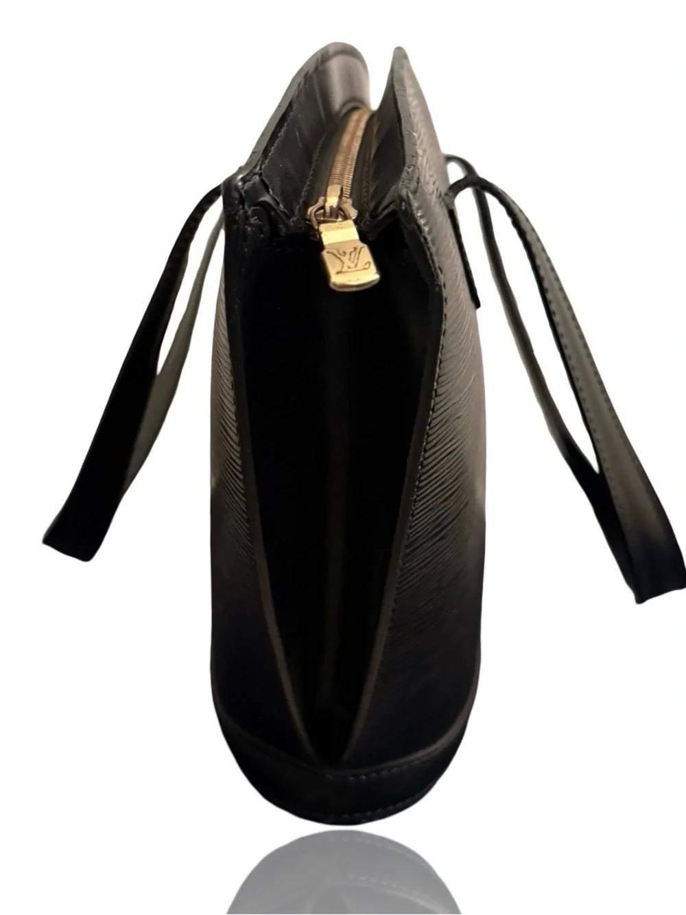 Louis Vuitton Epi Saint Jacques PM Black Epi Leather Tote Bag Vintage Authentic